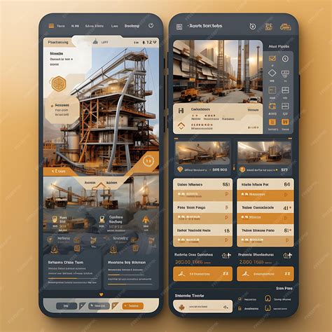 Premium AI Image | Mobile App Design of Construction Construction ...