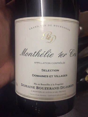 Domaine Dujardin Domaines Et Villages Selection Monthelie 1er Cru