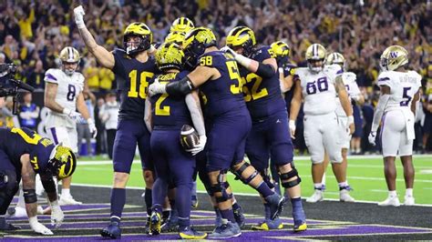 Michigan Wolverines Vencen A Washington Huskies El Juego De Campeonato