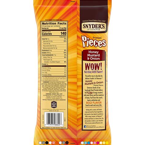 Buy Snyder S Of Hanover Pretzel Pieces Honey Mustard Onion 12 Ounce