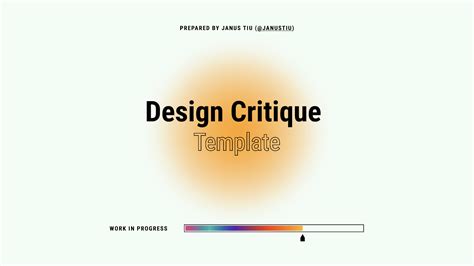 Design Critique Template By Janustiu Figma Community