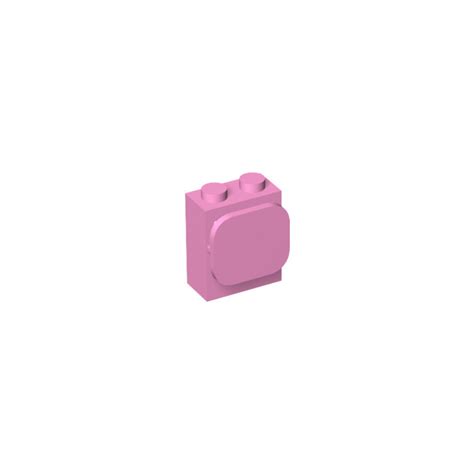 LEGO Bright Pink Brick 1 X 2 X 2 With Paper Photo Holder 37452