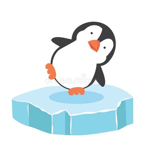 Ping Ino Lindo En Un Vector De Cono De Hielo Ilustraci N Del Vector