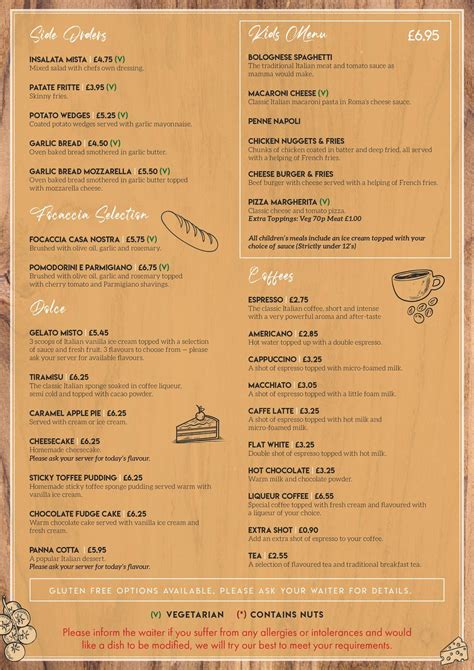 Menu At Trattoria Roma Restaurant Johnstone 12 14 High St