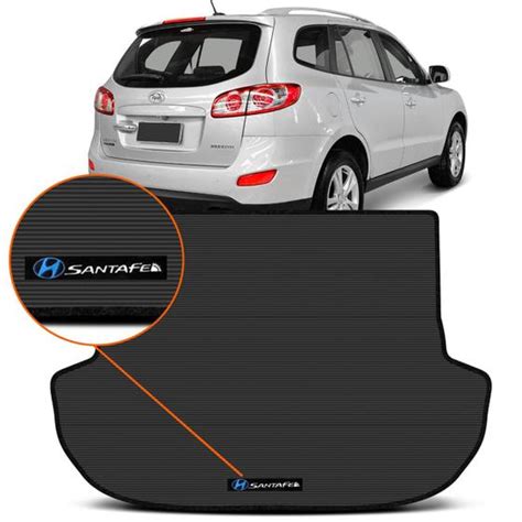 Tapete Porta Malas Hyundai Santa Fé 2011 2012 2013 Borracha Preto