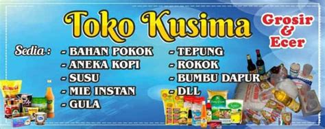 Detail Contoh Desain Spanduk Toko Sembako Format Cdr Sobat Tutorial