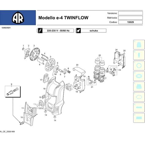 Annovi Reverberi Parts For Washer Twin Flow 4m 15019