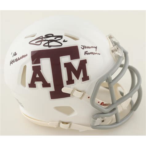 Johnny Manziel Signed Texas A M Aggies Speed Mini Helmet Inscribed