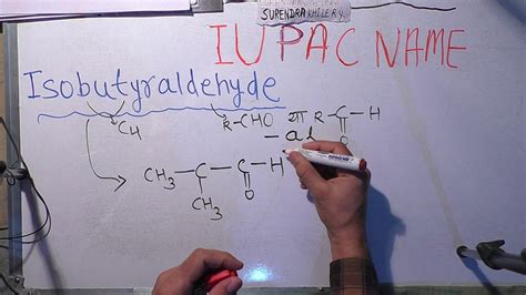 iupac name of isobutyraldehyde in Hindi | Surendra Khilery | - YouTube