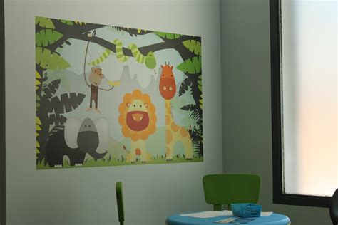 Kids Jungle Wall Mural - TenStickers