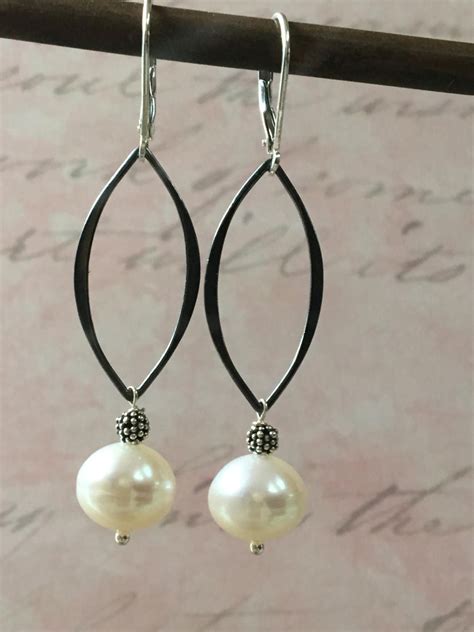 Freshwater Pearl Drop Earring By CMEjewelry On Etsy Freshwater Pearl