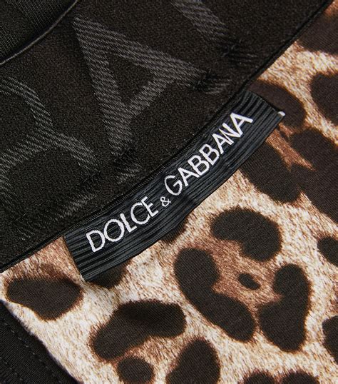 Mens Dolce And Gabbana Multi Cotton Leopard Boxers Harrods Uk