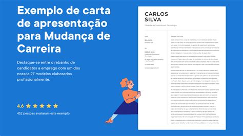 Exemplos de carta de apresentação para Mudança de Carreira e dicas de