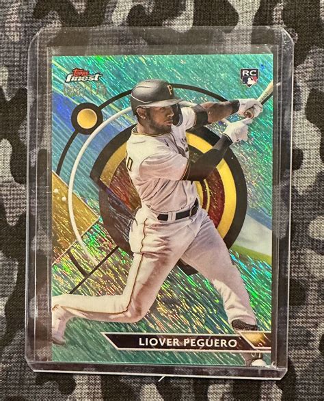 2023 Topps Finest LIOVER PEGUERO RC Aqua Shimmer Refractor 088 175 Card