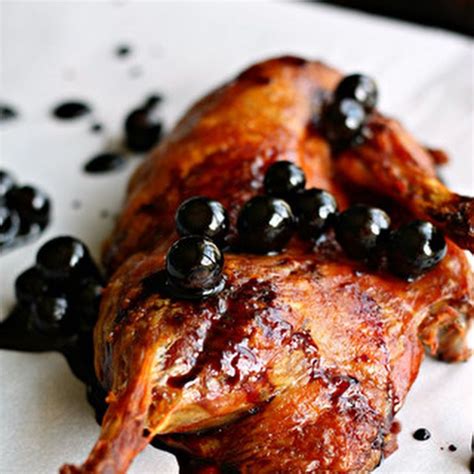 Crispy Duck With Balsamic Blueberries Recipe Yummly Recipe Duck Recipes Recipes Poultry