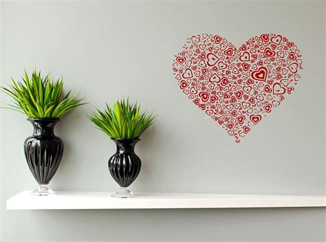 Amazon Wall Vinyl Sticker Decals Mural Room Design Heart Love