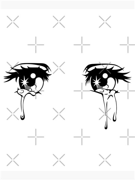 Kawaii Crying Sad Anime Girl Eyes Poster For Sale By Spreadforsatan