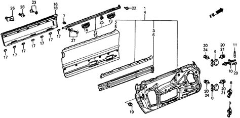 75800 SB2 003 Genuine Honda Molding Assy R Door