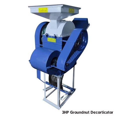 Powder Coated Hp Automatic Groundnut Decorticator Machine Single