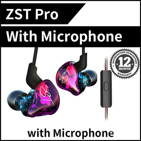 Jual Knowledge Zenith Kz Zst Pro In Ear Earphone Hybrid Dual Driver