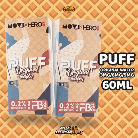 Jual LIQUID PUFF ORIGINAL WAFER 60ML FREEBASE MOVI X HERO57 Shopee