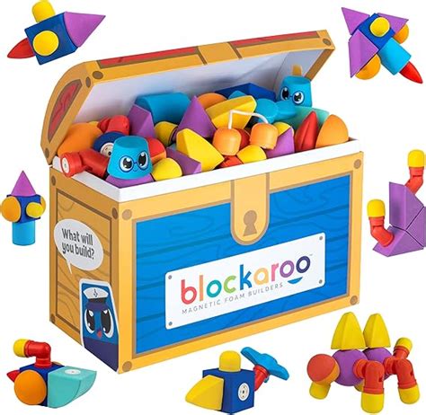 Amazon Blockaroo Magnetic Foam Blocks STEM Preschool Toys For