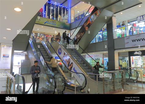 People visit Civil Mall shopping complex in Kathmandu Nepal Stock Photo ...