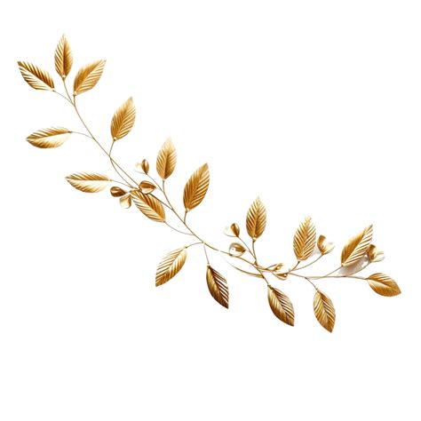 Gold Color Leaf Vine Decoration Vine Frame Retouch Png Transparent