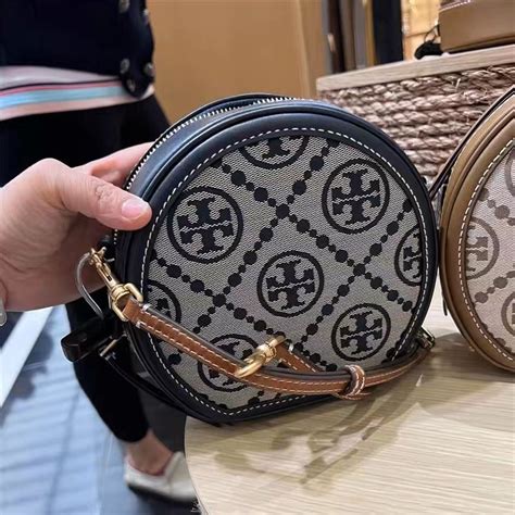 Tory Burch Monogram Jacquard Moon Crossbody Vinee Bag