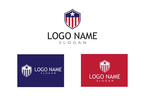 Flag American Vector Logo Graphic by Redgraphic · Creative Fabrica