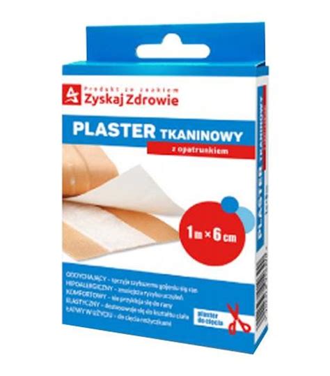 Zyskaj Zdrowie Plaster Tkaninowy Z Opatrunkiem M X Cm Szt