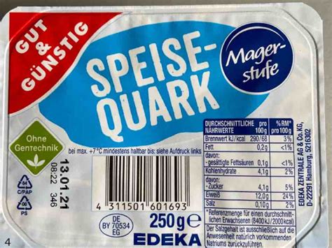 Gut Günstig Speisequark Magerstufe Kalorien Neue Produkte Fddb