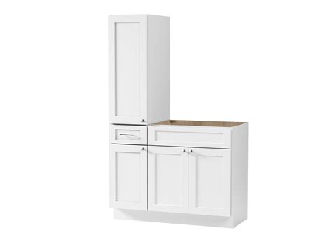 Disar 45'' Single Bathroom Vanity With Left Tall Linen Cabinet Dovetail