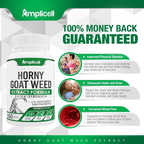 Horny Goat Weed P Ldoras Naturales De Mejora Femenina Y Masculina Con