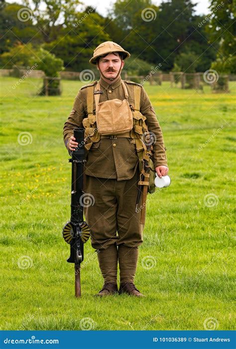 British Infantry Soldier Wwi Editorial Stock Image Image Of England