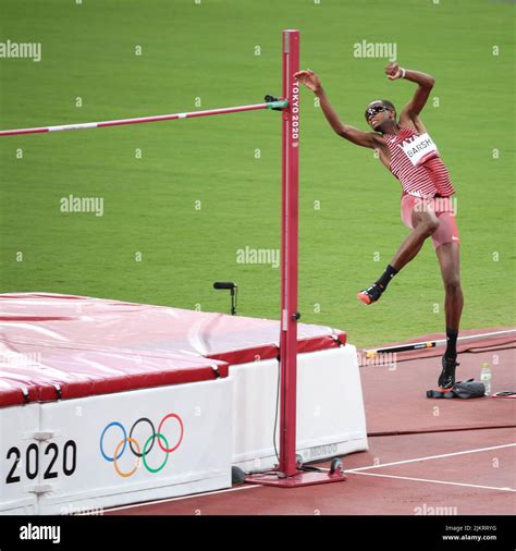 August St Tokyo Japan Mutaz Essa Barshim Of Qatar In Action