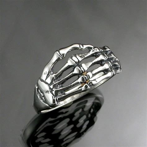 Sterling Silver Skeleton Hand Ring