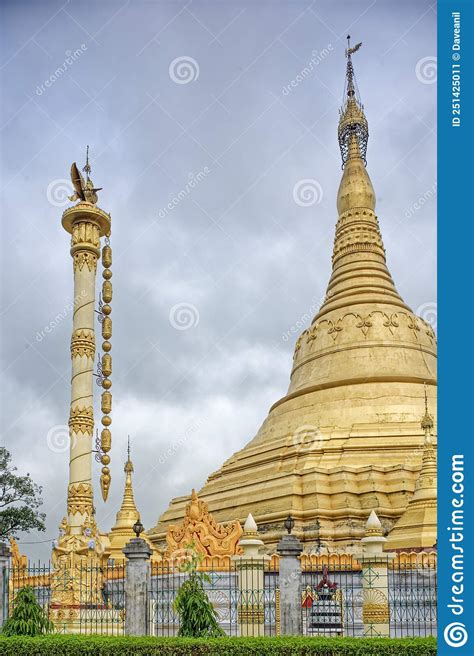 Mahasukhamdada Chin Thargyi Pagoda Burmese Temple At Kushinagar