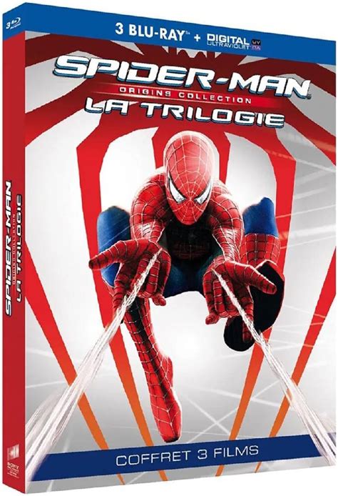 Blu Ray Spider Man Origins Trilogie 3 Films Collection Origines