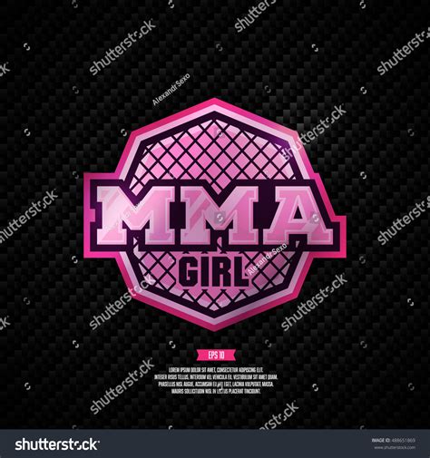 Mma Girl Modern Professional Mixed Martial Stock Vector Royalty Free