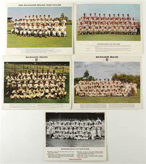 Lot Detail Milwaukee Braves Yearbook Scorecard Photo