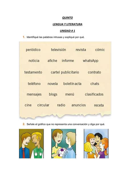 Evaluaciones To Lengua Y Literatura Pdf