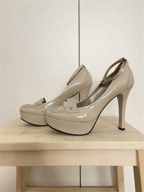 Gibi Collection Nude Mary Jane Platform Pumps Women S Fashion