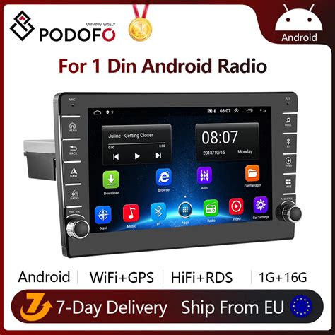 Podofo Din Android Radio Din Universally Multimedia Player Stereo