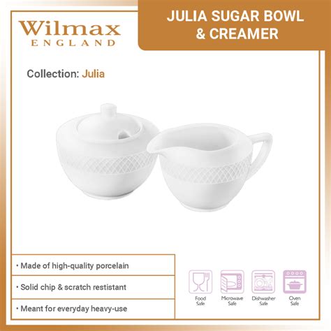 Wilmax Julia Sugar Bowl 11 Oz And Creamer 9oz Colour Box Lazada Ph