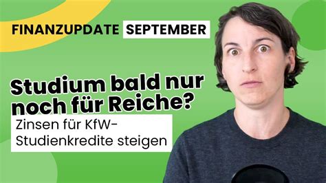 Studium bald nur noch für Reiche Zinsen für KfW Studienkredite steigen