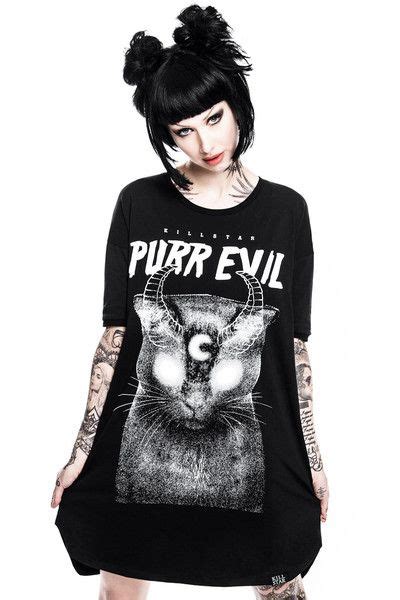 Purr Evil T Dress B T Dress Killstar Clothing Dark Style Clothes