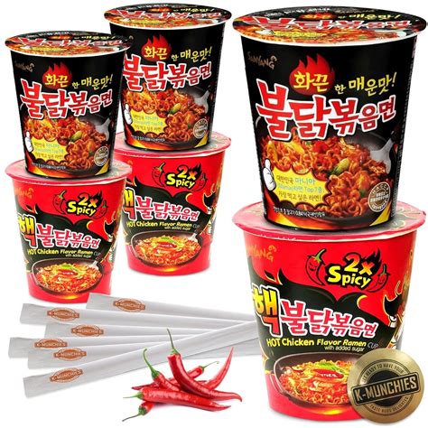 Samyang Ramen Picante Con Sabor A Pollo Asado 6 Fideos Surtidos 247oz