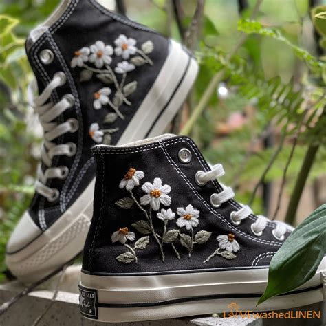 Custom Embroidered Converse High Tops/ Custom Converse Chuck Taylor ...