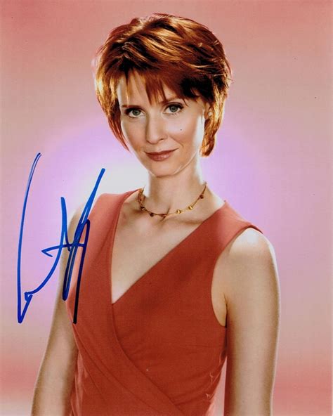 CYNTHIA NIXON Sex And The City AUTOGRAPH Signed 8x10 Photo J